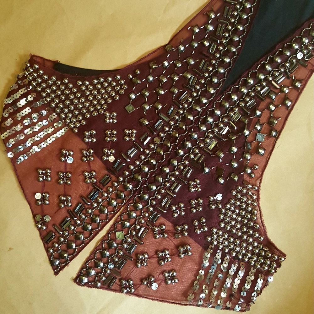 Buckle daytrip sheer/metal embellished